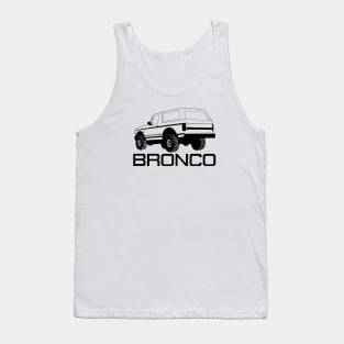 1992-1996 Bronco Rear, Black Print Tank Top